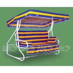 Трехместные садовые качели "ЛЮКС-М" с раскладывающейся спинкой в Нижнем Новгороде