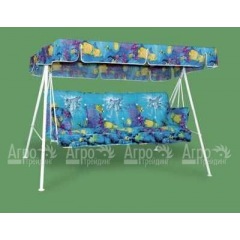 Трехместные садовые качели "СТАНДАРТ-М" с раскладывающейся спинкой в Нижнем Новгороде