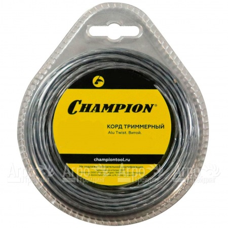 Корд триммерный Champion Alu Twist 3.0мм, 60м (витой)+нож  в Нижнем Новгороде