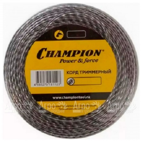 Корд триммерный Champion Tri-twist 3.0мм, 50м (витой треугольник)+нож  в Нижнем Новгороде