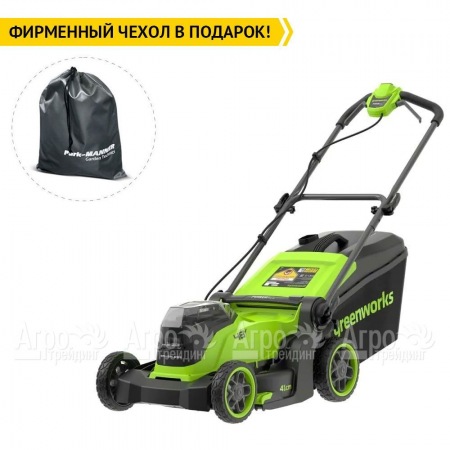 Газонокосилка аккумуляторная GreenWorks GD24X2LM411 2х4 Ач в Нижнем Новгороде