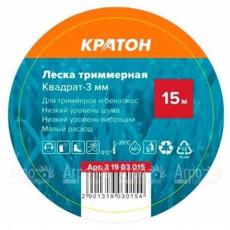 Леска триммерная Кратон Квадрат-3 мм  в Нижнем Новгороде