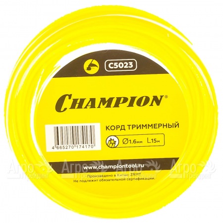 Корд триммерный Champion Star 1.6мм, 15м (звезда) в Нижнем Новгороде