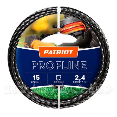 Леска триммерная Patriot Profline D 2.4 мм L 15 м  в Нижнем Новгороде