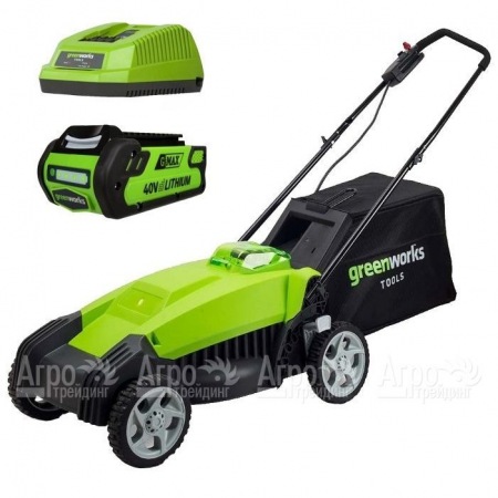 Газонокосилка аккумуляторная GreenWorks G-Max G40LM35 40V 35 см (без аккумулятора и ЗУ)  в Нижнем Новгороде