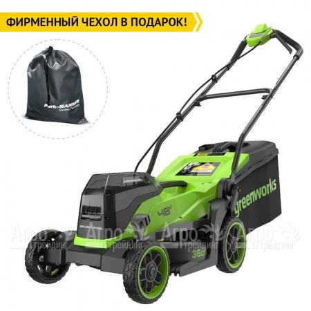 Газонокосилка аккумуляторная GreenWorks GD24X2LM361 2х4 Ач в Нижнем Новгороде