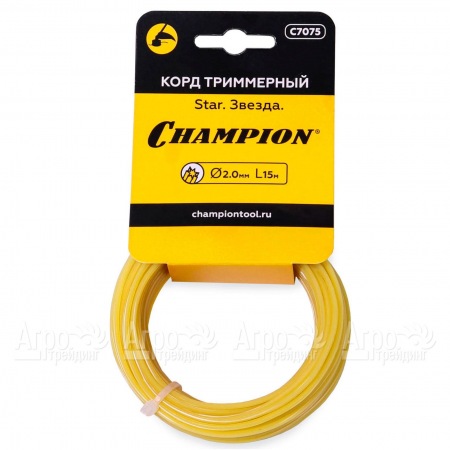 Корд триммерный Champion Star 2.0мм, 15 м (звезда) в Нижнем Новгороде