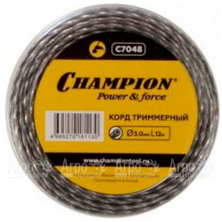 Корд триммерный Champion Tri-twist 3.0мм, 12м (витой треугольник)  в Нижнем Новгороде